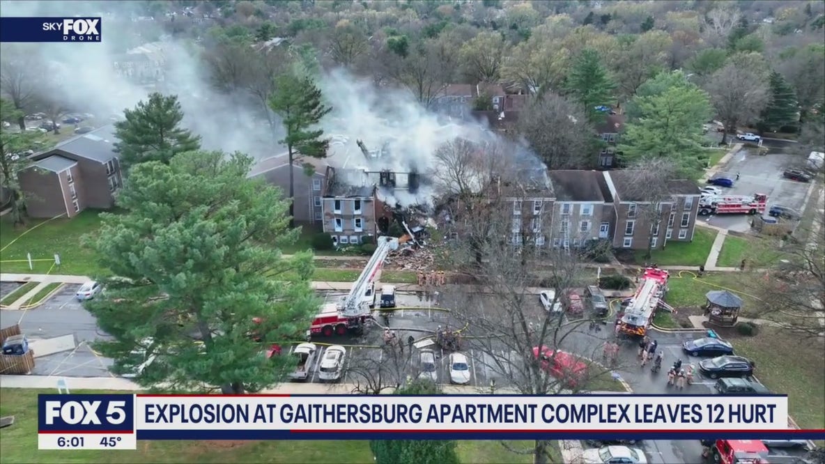 12 injured in explosion at Gaithersburg apartment complex